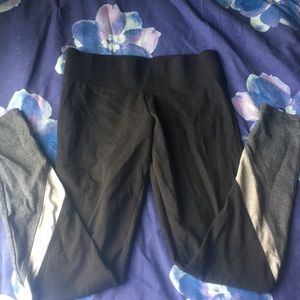 Victoria Secret black striped leggings